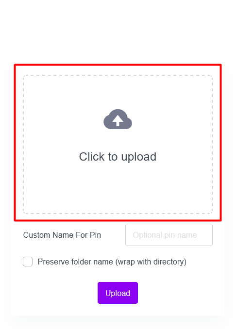 pinata-upload-folder-button